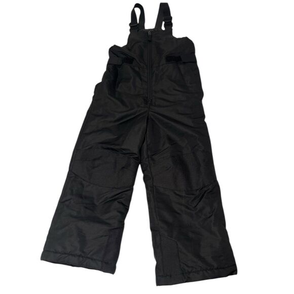 SwissTech Kids Snow Bib Overalls XS 4-5 Black Waterproof Winter Sledding Gear - Picture 1 of 10